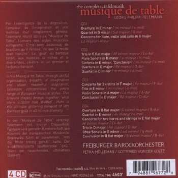 4CD/Box Set Freiburger Barockorchester: Musique De Table - The Complete Tafelmusik