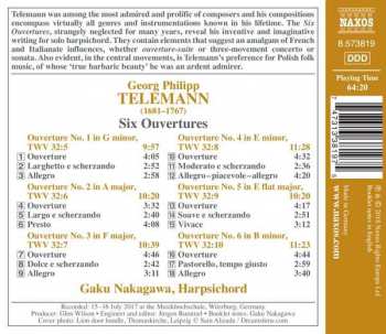 CD Georg Philipp Telemann: Six Ouvertures