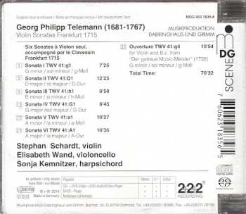 SACD Georg Philipp Telemann: Violin Sonatas Frankfurt 1715
