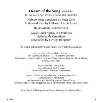 CD Concertgebouworkest: Into the Little Hill; Dream of the Song; Flight