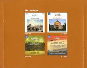 CD George Enescu: Piano Quartet No. 1 • Piano Trio