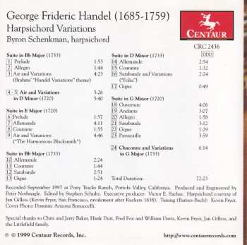 CD Georg Friedrich Händel: Harpsichord Variations
