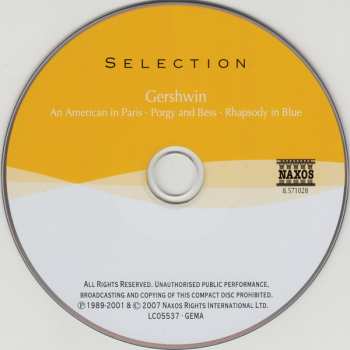 CD George Gershwin: An American In Paris • Porgy And Bess • Rhapsody In Blue