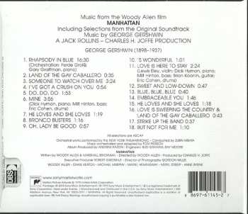 CD The New York Philharmonic Orchestra: Music From The Woody Allen Film "Manhattan"