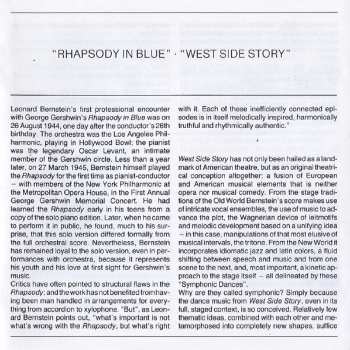 CD Leonard Bernstein: Rhapsody In Blue · West Side Story: Symphonic Dances