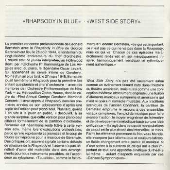 CD Leonard Bernstein: Rhapsody In Blue · West Side Story: Symphonic Dances