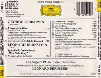 CD Leonard Bernstein: Rhapsody In Blue · West Side Story: Symphonic Dances
