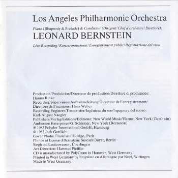 CD Leonard Bernstein: Rhapsody In Blue · West Side Story: Symphonic Dances