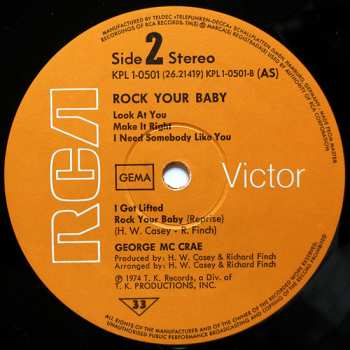 LP George McCrae: Rock Your Baby
