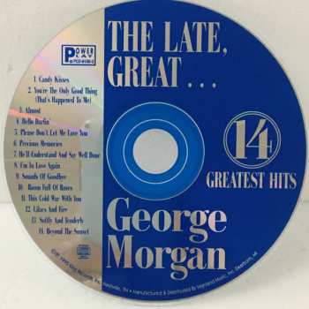 CD George Morgan: The Late, Great...George Morgan 14 Greatest Hits