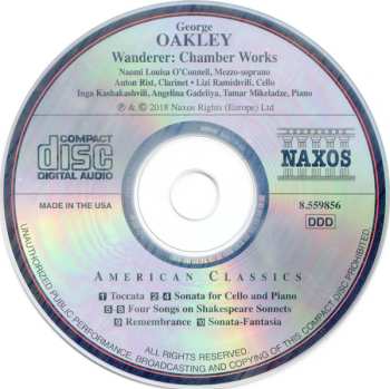 CD George Oakley: Wanderer: Chamber Works