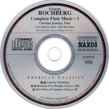 CD George Rochberg: Complete Flute Music • 1