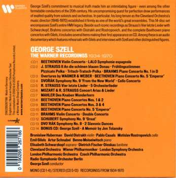 14CD/Box Set George Szell: The Warner Recordings, 1934-1970