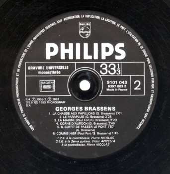 LP Georges Brassens: 1 - La Mauvaise Réputation