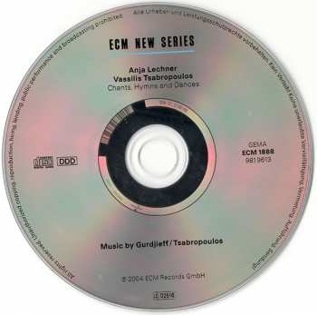 CD Anja Lechner: Chants, Hymns And Dances