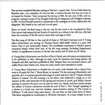 CD James Gilchrist: Oh Fair To See - Song Cycles For Tenor & Piano By Gerald Finzi