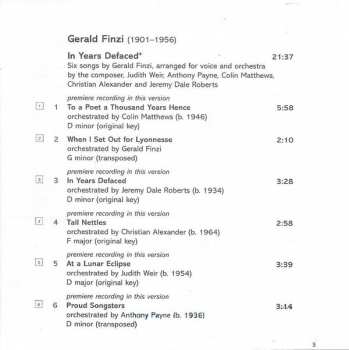 CD City Of London Sinfonia: Violin Concerto • In Years Defaced • Prelude • Romance