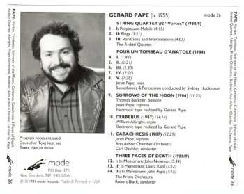 CD Arditti Quartet: Gérard Pape