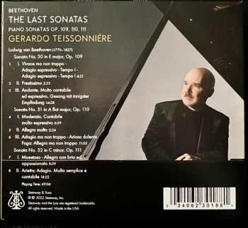 CD Ludwig van Beethoven: The Last Sonatas: Piano Sonatas Op. 109, 110, 111
