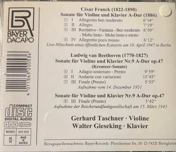 CD César Franck: Violin Sonata  / Sonata N.9 "Kreutzer"