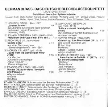 CD German Brass: Das Deutsche Blechbläserquintett (Solobläser Deutscher Spitzenorchester)