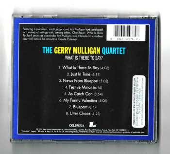 CD Gerry Mulligan Quartet: What Is There To Say?