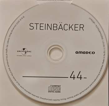 CD Gert Steinbäcker: 44 LTD | DLX