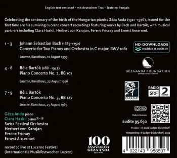 CD Johann Sebastian Bach: Concerto For 2 Pianos, BWV 1061; Piano Concertos Nos. 2 & 3