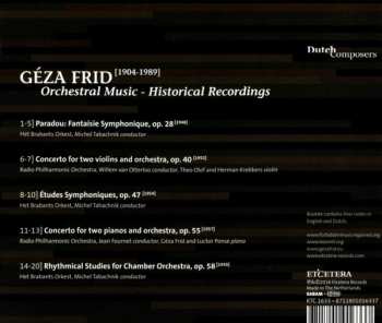 CD Géza Frid: Orchestral Music - Historical Recordings