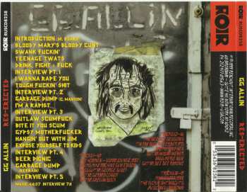 CD GG Allin: Res-Erected