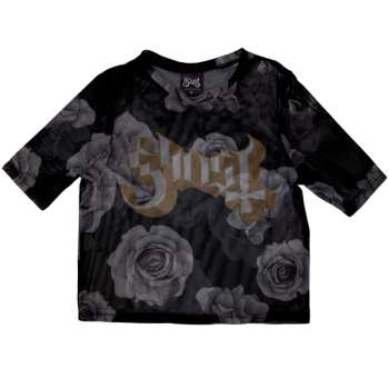 Merch Ghost: Dámske Crop Top Logo Ghost & Roses