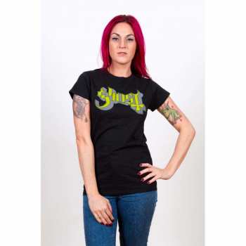 Merch Ghost: Dámske Tričko Green/grey Keyline Logo Ghost 