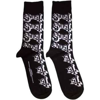 Merch Ghost: Členkové ponožky Logo Ghost Pattern