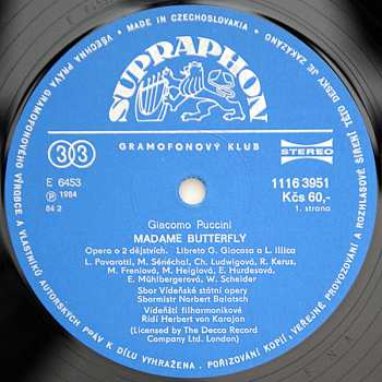3LP/Box Set Giacomo Puccini: Madame Butterfly