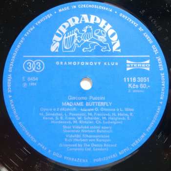 3LP/Box Set Giacomo Puccini: Madame Butterfly (3xLP + BOX + BOOKLET)
