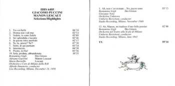 CD Giacomo Puccini: Highlights