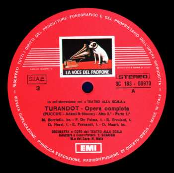 3LP/Box Set Giacomo Puccini: Turandot