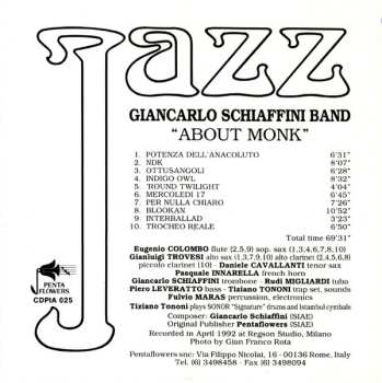 CD Giancarlo Schiaffini Band: About Monk