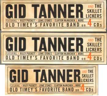 4CD/Box Set Gid Tanner & His Skillet Lickers: Gid Tanner And The Skillet Lickers
