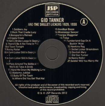4CD/Box Set Gid Tanner & His Skillet Lickers: Gid Tanner And The Skillet Lickers