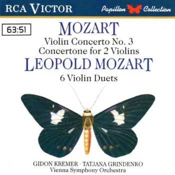 CD Wolfgang Amadeus Mozart: Violin Concerto No. 3 / Concertone For 2 Violins / 6 Violin Duets