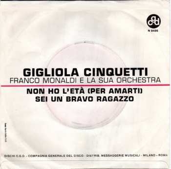 SP Gigliola Cinquetti: Non Ho L'Età