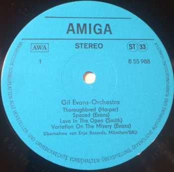 LP Gil Evans: Gil Evans-Orchestra