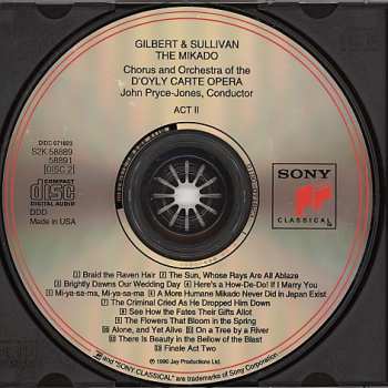 2CD/Box Set Gilbert & Sullivan: The Mikado
