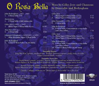 CD John Dunstable: O Rosa Bella: Mass By Gilles Joye And Chansons By Dunstable And Bedyngham