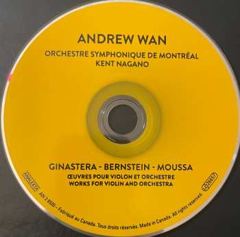CD Leonard Bernstein: Oeuvres Pour Violon Et Orchestre 