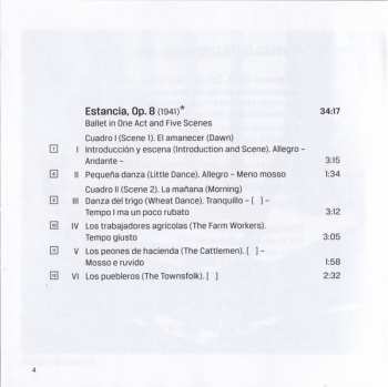 CD BBC Philharmonic: Orchestral Works 1 – Estancia • Ollanty • Pampeana No. 3