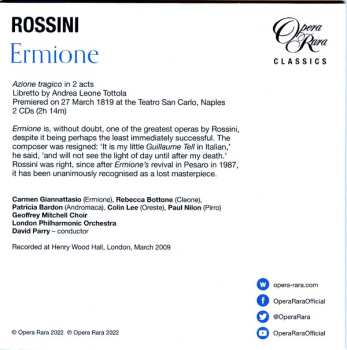 8CD Gioacchino Rossini: Ermione - La Donna Del Lago - Bianca E Falliero. Three Complete Operas LTD