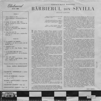 LP Gioacchino Rossini: Selecțiuni Din Opera „Bărbierul Din Sevilla”