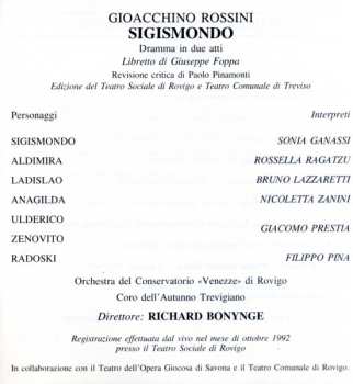2CD Gioacchino Rossini: Sigismondo